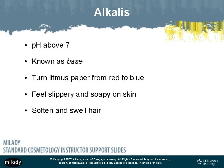 Alkalis • p. H above 7 • Known as base • Turn litmus paper