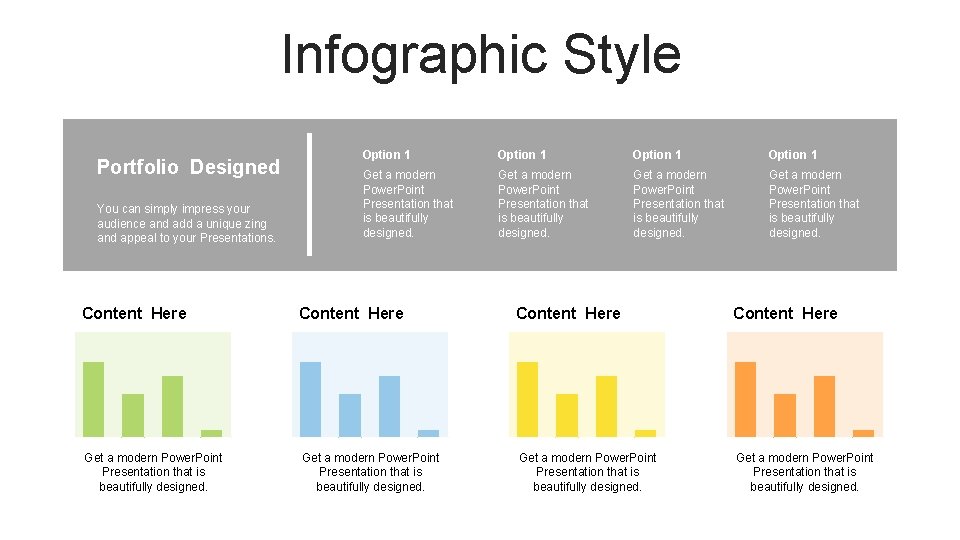 Infographic Style Portfolio Designed You can simply impress your audience and add a unique