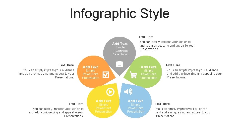 Infographic Style Text Here Add Text Simple Power. Point Presentation Text Here You can