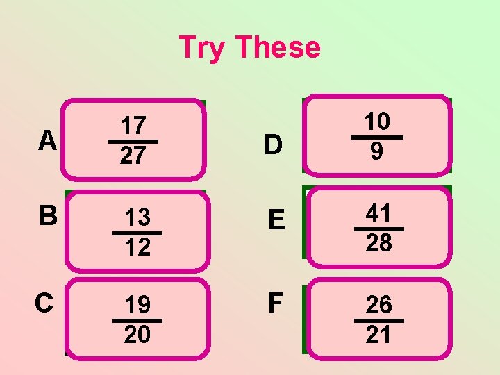 Try These 17 27 D 10 9 B 13 12 E 41 28 C Try These 17 27 D 10 9 B 13 12 E 41 28 C