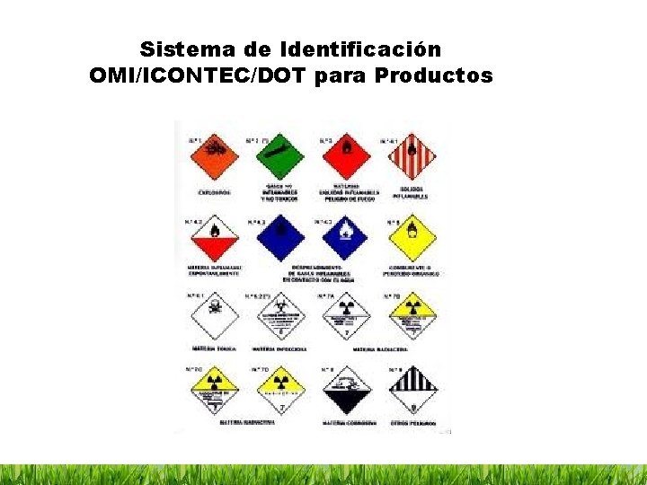 Sistema de Identificación OMI/ICONTEC/DOT para Productos 