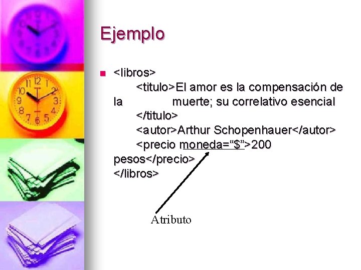 Ejemplo n <libros> <titulo>El amor es la compensación de la muerte; su correlativo esencial