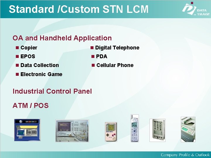 Standard /Custom STN LCM OA and Handheld Application Copier Digital Telephone EPOS PDA Data