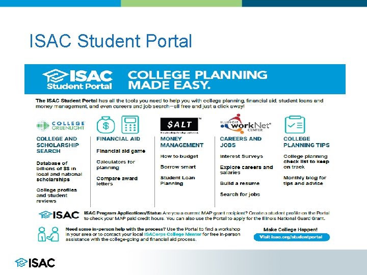 ISAC Student Portal 