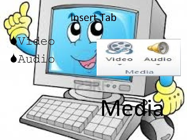 Insert Tab Video Audio Media 