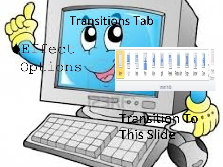 Transitions Tab Effect Options Transition To This Slide 
