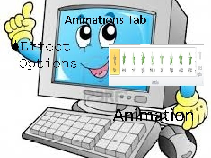 Animations Tab Effect Options Animation 