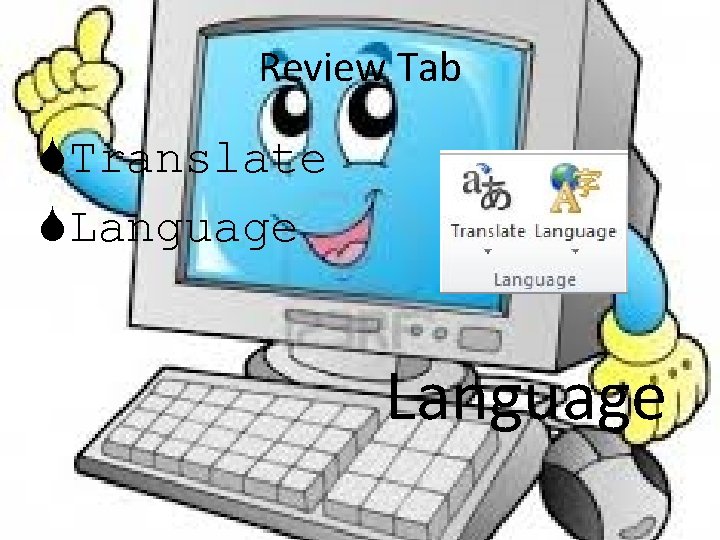 Review Tab Translate Language 