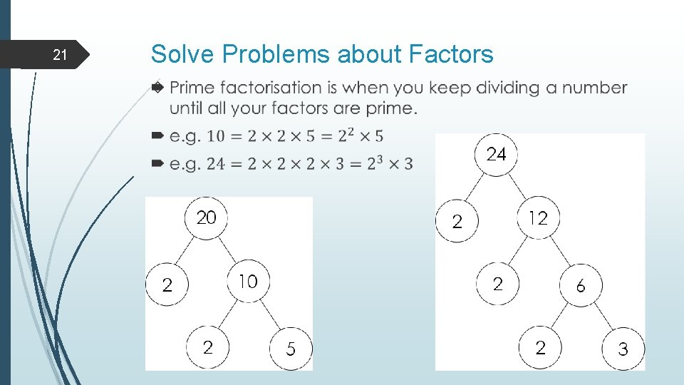 21 Solve Problems about Factors  21 Solve Problems about Factors