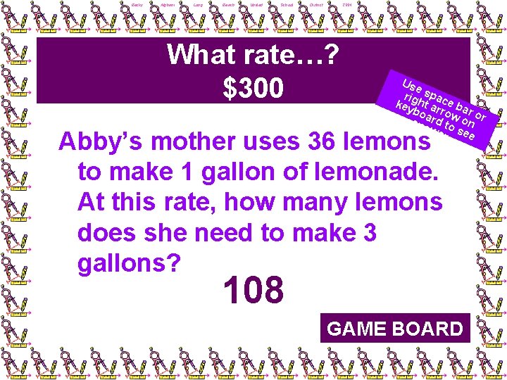 Becky Afghani, Long Beach Unified School District, 2004 What rate…? $300 Us e rig