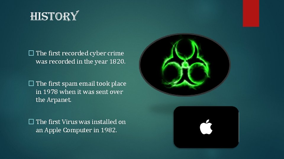 history � The first recorded cyber crime was recorded in the year 1820. �