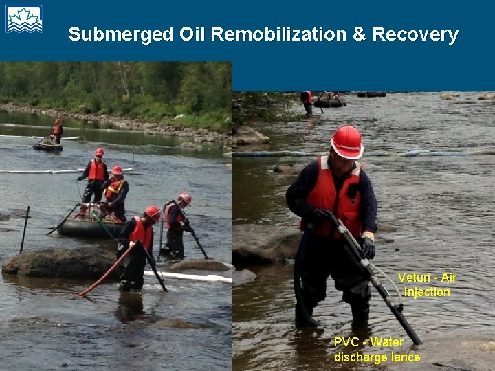 Submerged Oil Remobilization & Recovery Veturi - Air Injection PVC - Water discharge lance