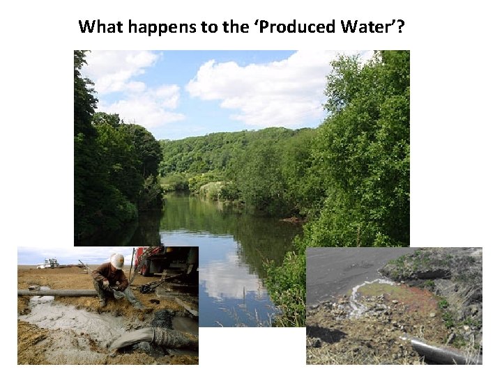 What happens to the ‘Produced Water’? 