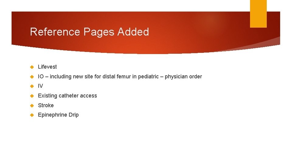 Reference Pages Added Lifevest IO – including new site for distal femur in pediatric