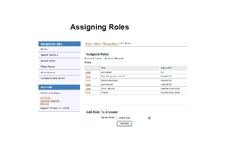 Assigning Roles 