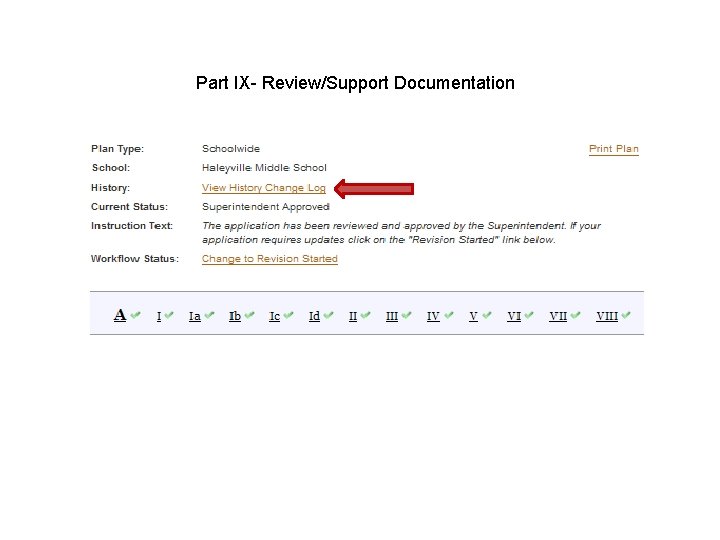 Part IX- Review/Support Documentation 