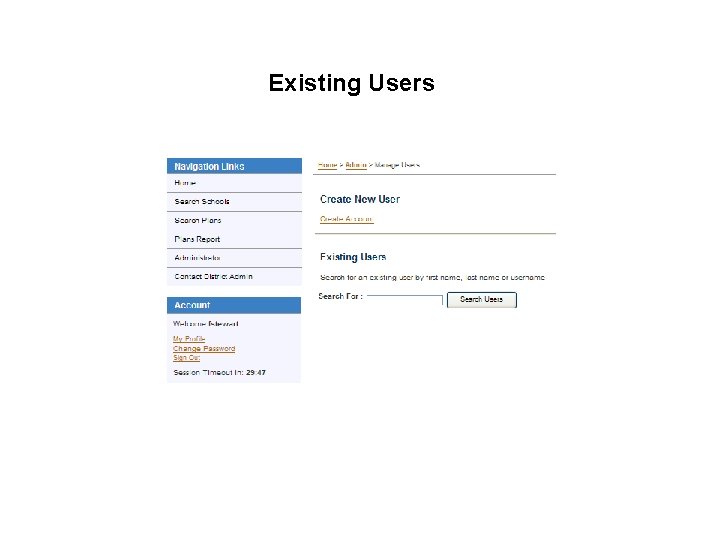 Existing Users 
