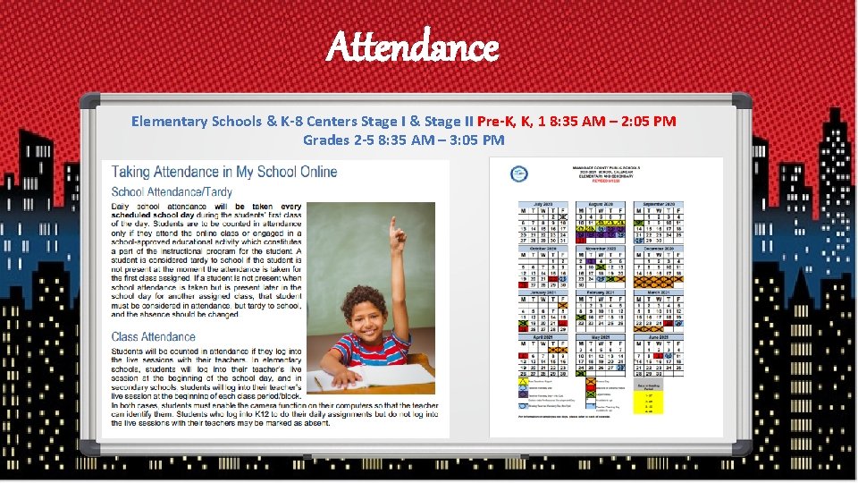 Attendance Elementary Schools & K-8 Centers Stage I & Stage II Pre-K, K, 1