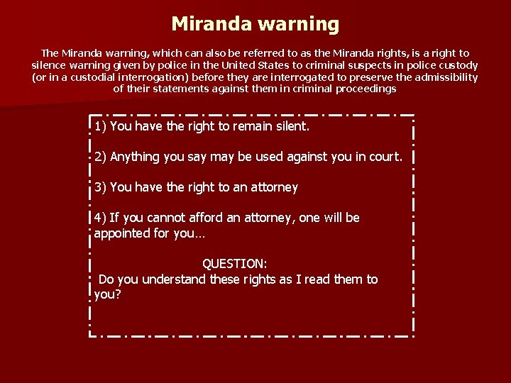 AMENDMENTS U S Bill Of Rights Criminal Justice