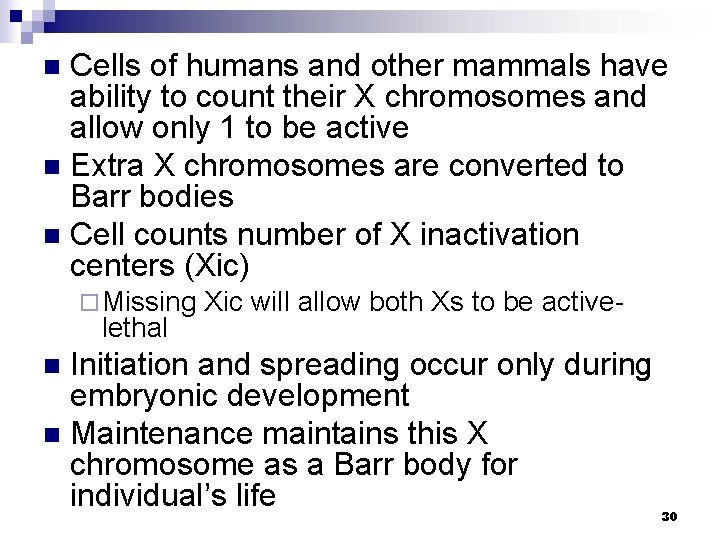 Cells of humans and other mammals have ability to count their X chromosomes and