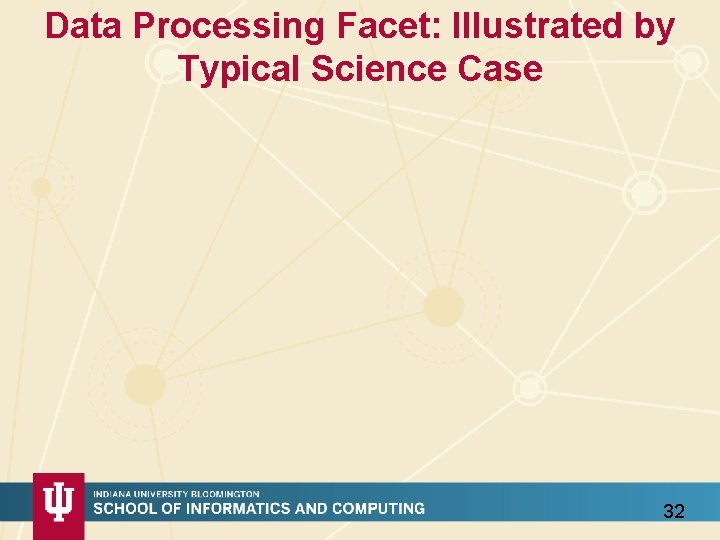 Data Processing Facet: Illustrated by Typical Science Case 32 