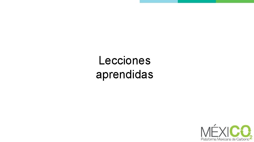 Lecciones aprendidas 