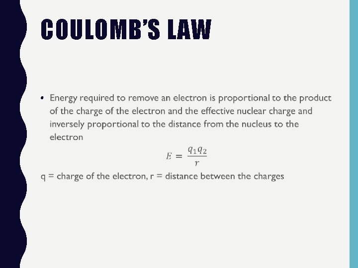 COULOMB’S LAW • 