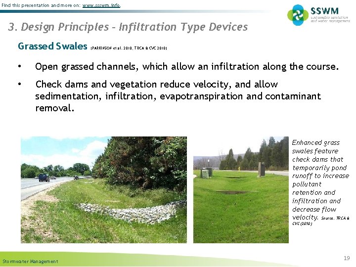 Find this presentation and more on: www. ssswm. info. 3. Design Principles – Infiltration