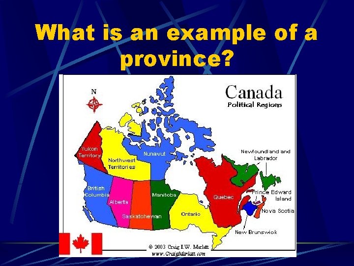 What is an example of a province? 