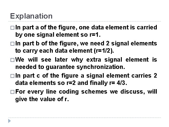 Explanation � In part a of the figure, one data element is carried by Explanation � In part a of the figure, one data element is carried by