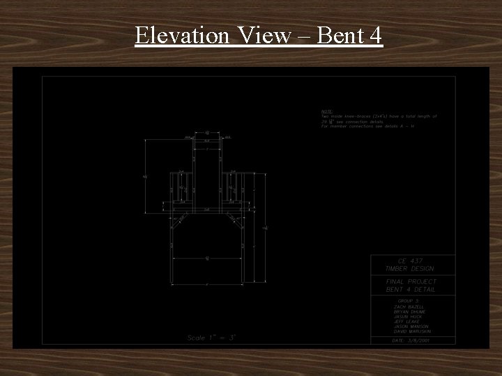 Elevation View – Bent 4 