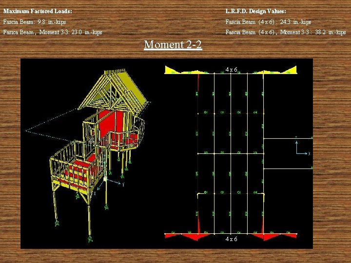 Maximum Factored Loads: L. R. F. D. Design Values: Fascia Beam: 9. 8 in.