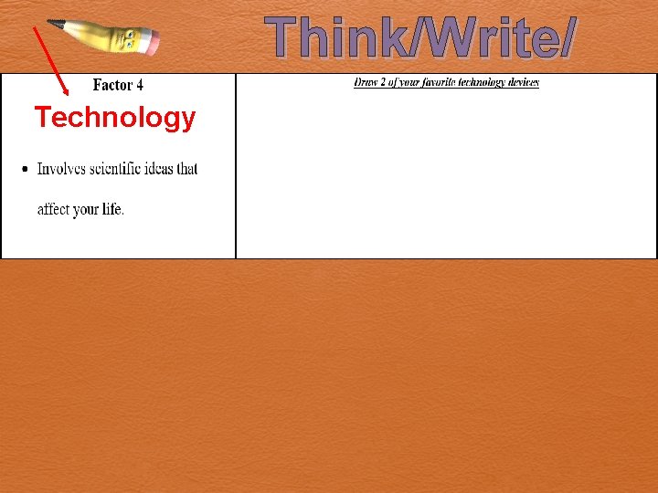 Think/Write/ Technology Think/Write/ Technology