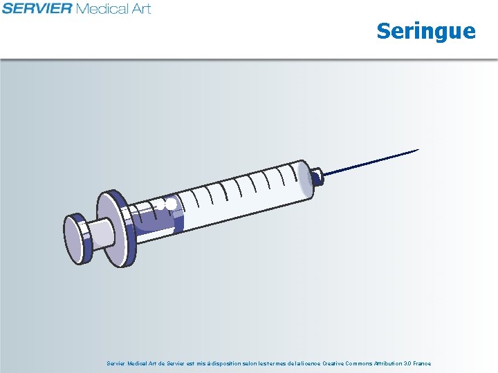 Seringue Servier Medical Art de Servier est mis à disposition selon les termes de