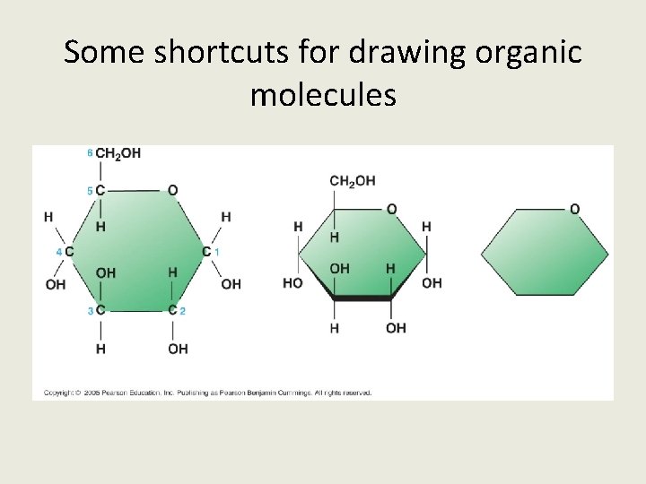 Some shortcuts for drawing organic molecules 