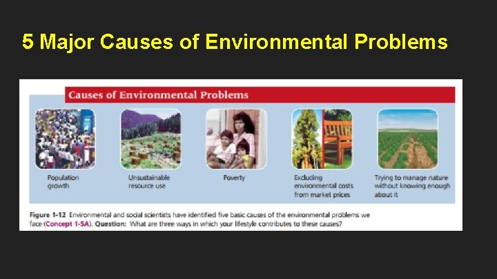 5 Major Causes of Environmental Problems 