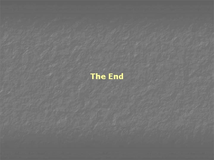 The End 