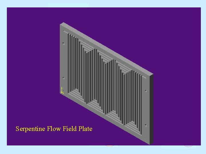 Serpentine Flow Field Plate 