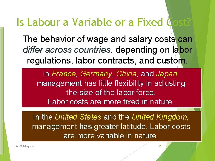 Is Labour a Variable or a Fixed Cost? The behavior of wage and salary