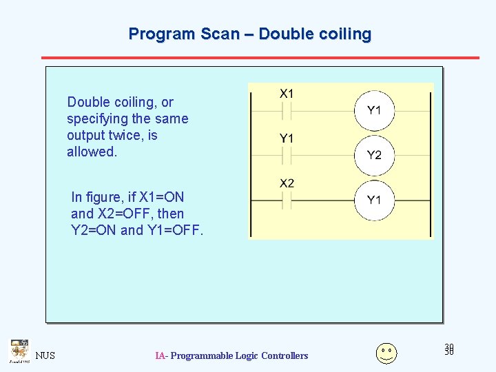 Program Scan – Double coiling, or specifying the same output twice, is allowed. In