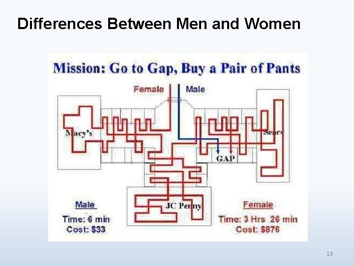 Differences Between Men and Women 13 