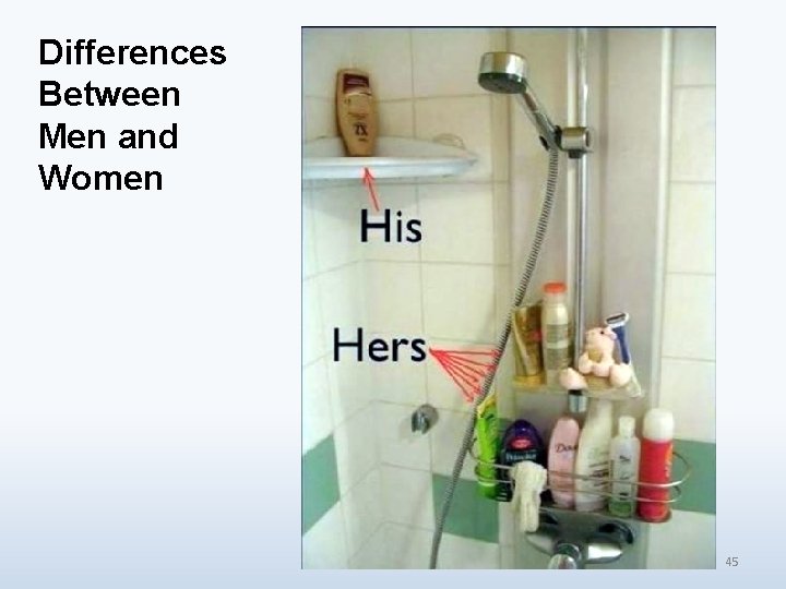 Differences Between Men and Women 45 