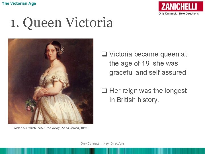 The Victorian Age 1. Queen Victoria q Victoria became queen at the age of