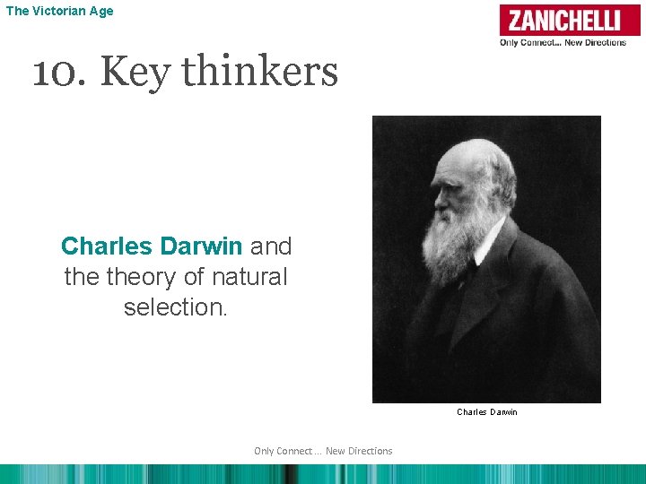 The Victorian Age 10. Key thinkers Charles Darwin and theory of natural selection. Charles