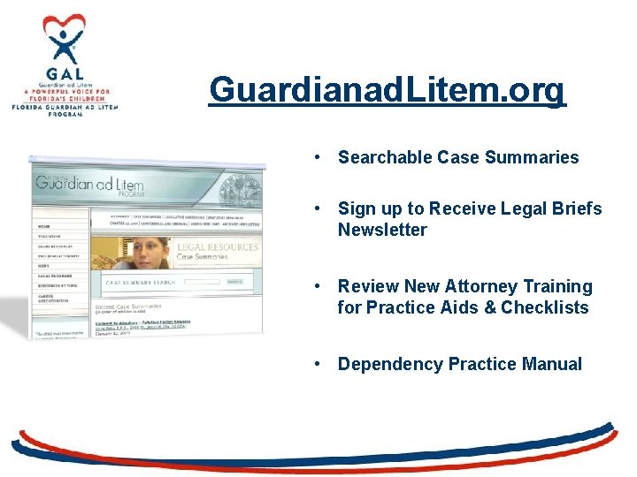 Guardianad. Litem. org • Searchable Case Summaries • Sign up to Receive Legal Briefs