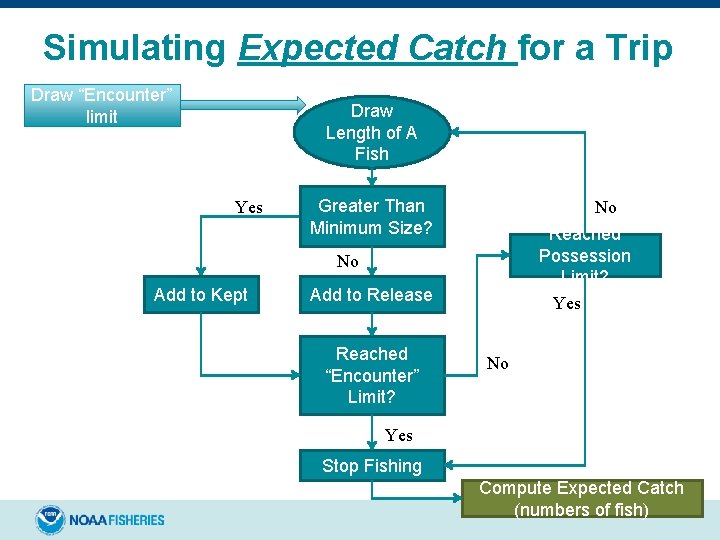 Simulating Expected Catch for a Trip Draw “Encounter” limit Draw Length of A Fish