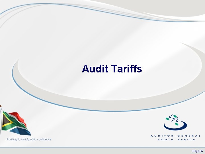 Audit Tariffs Page 35 
