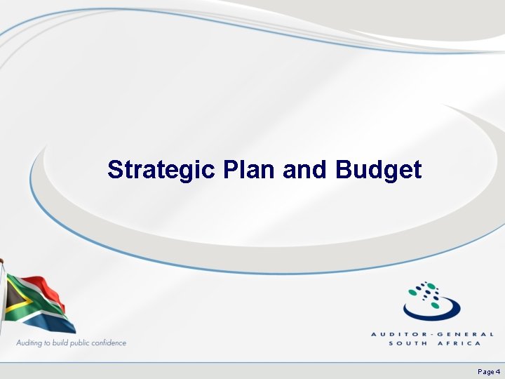 Strategic Plan and Budget Page 4 