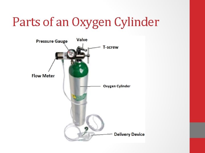 Parts of an Oxygen Cylinder 