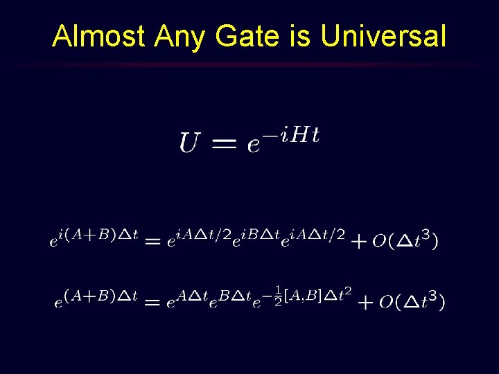 Almost Any Gate is Universal 